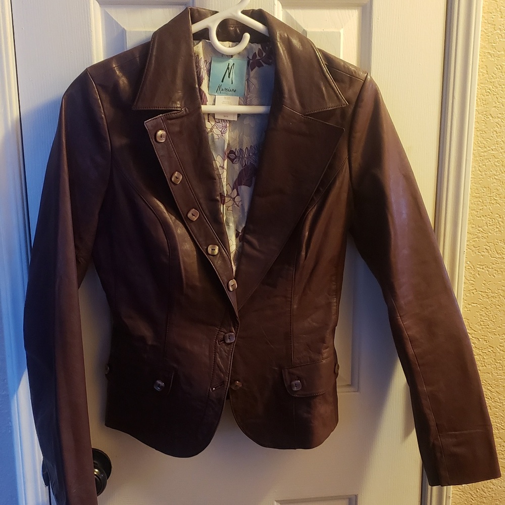 MARCIANO 100% real leather JACKET